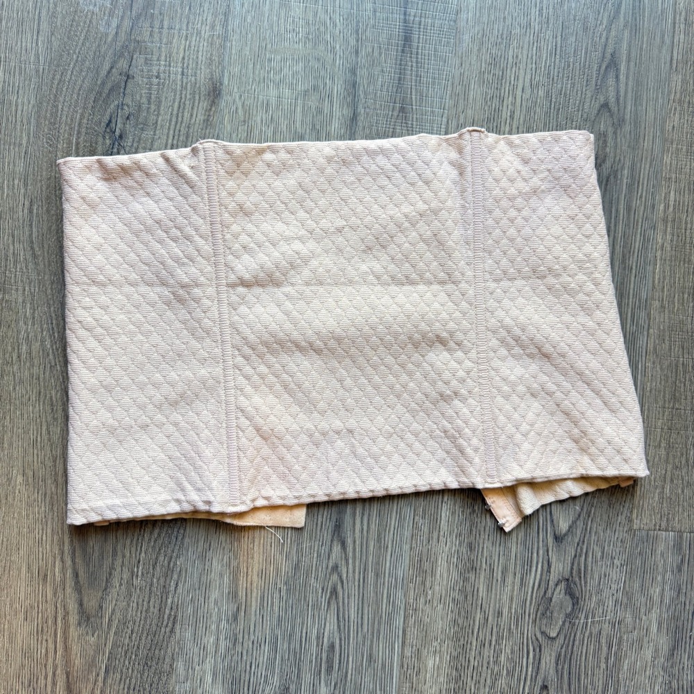 Heavenly Shapewear Nude Quilted Waist Cincher Belt 1X Style 1190 Hook Eye